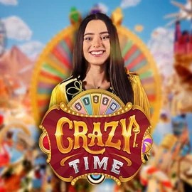 Crazy Time casino game by Evolution – featured logo at Big Lucky Casino