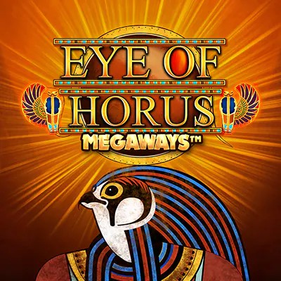 Eye of Horus Megaways slot logo by Blueprint Gaming at Big Lucky Casino