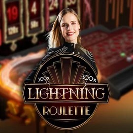 Lightning Roulette slot logo by Evolution at Big Lucky Casino
