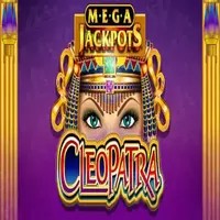 Mega Jackpots Cleopatra online game logo by IGT on bigluckycasino.eu.com