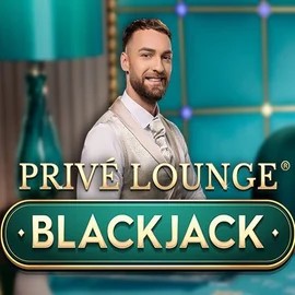 Privé Lounge Blackjack online game logo by Pragmatic Play on bigluckycasino.eu.com