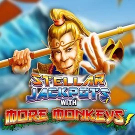 Stellar Jackpots with More Monkeys slot visual from Lightning Box Game available on bigluckycasino.eu.com