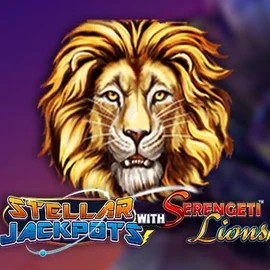 Play the Stellar Jackpots with Serengeti Lions slot by Lightning Box Game on Big Lucky Casino